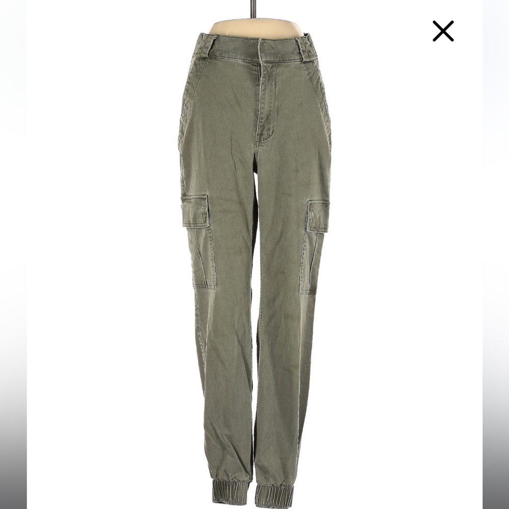 Hollister Olive Green Cargo Joggers